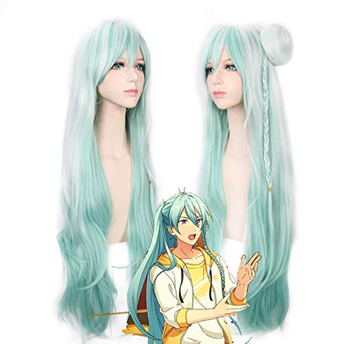 Wig for Matching Clothes Dressing Up Masquerade Idol Dream Festival Day Tree Wade Gradient 80Cm Anime Cosplay Wig von RTGFS