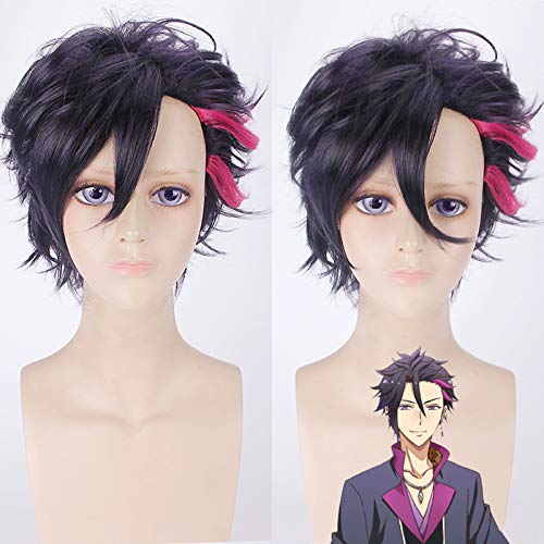 Wig for Props Matching Performance Modeling ツキウタ. Moon Song. January Mutsukishi Captain Cosplay Wig 651 von RTGFS