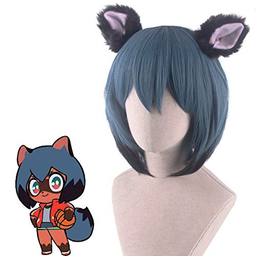 Wig for Props Matching Performance Modeling Cos Wig Animal Generation Bna Kagemori Raccoon Orc Anime Wig von RTGFS