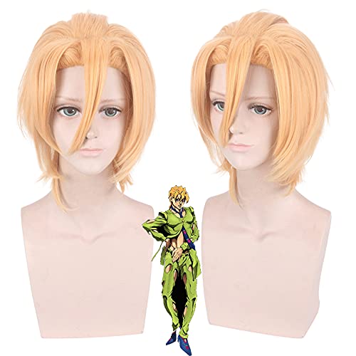 Wig for Props Matching Performance Modeling Cos Wig Jojo'S Bizarre Adventure Wind Pannacott Fogoforge von RTGFS