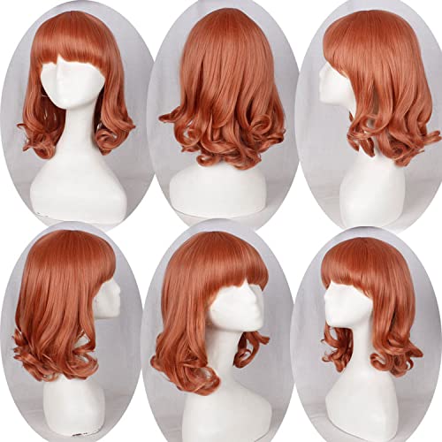 Wig for Props Matching Performance Modeling Cos Wig Lolita Wig Universal Long Curly Straight Short Hair Multi Color:Pl-166 von RTGFS