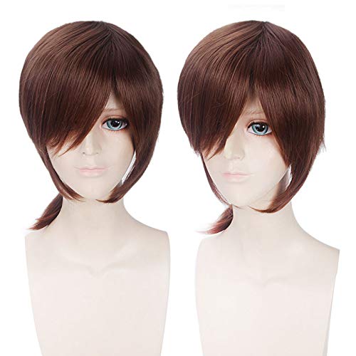 Wig for Props Matching Performance Modeling Cosplay Wig Brown/Anti-Alice/Fanfeng Brother Kagane Link 291-1 von RTGFS