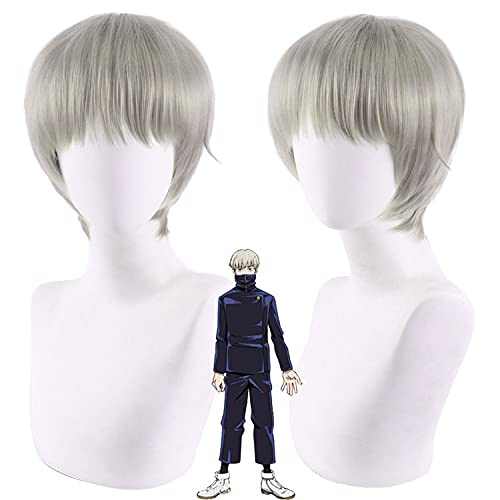 Wig for Props Matching Performance Modeling Cosplay Wig Curse Back To War Dog Curling Thorns Breaking Dawn 呪戦 Short Hair von RTGFS