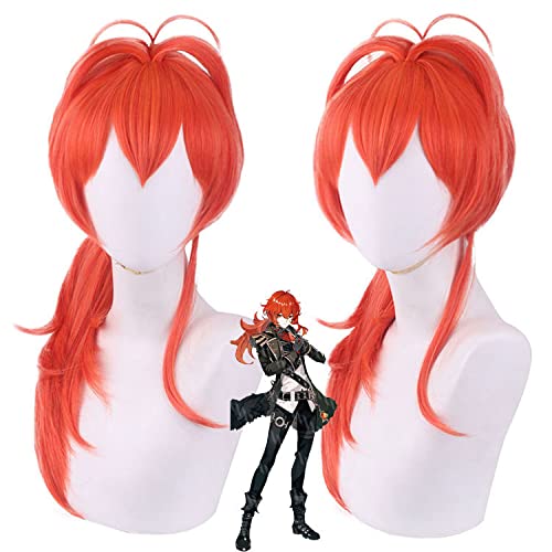 Wig for Props Matching Performance Modeling Cosplay Wig Original God Diluk Ponytail Distributing The Noble Son Of Dawn Winery von RTGFS