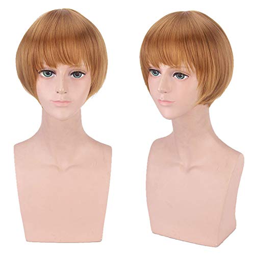 Wig for Props Matching Performance Modeling Lv Liang One-Man Anime Under The Brown Teenager Cos Wig von RTGFS
