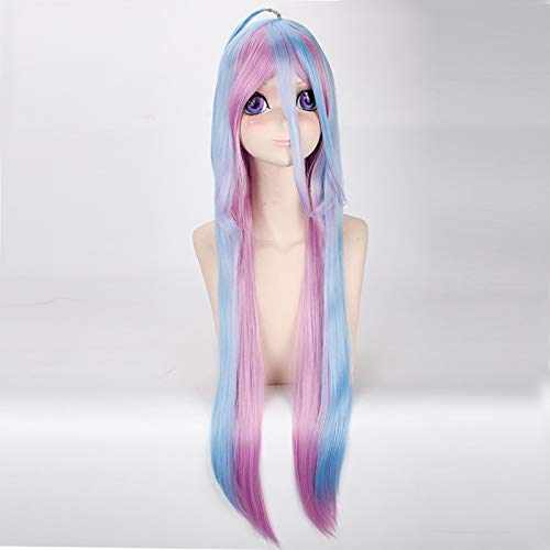 Wig for Props Matching Performance Modeling No Game No Life White しろ Gradient Color Cos Anime Wig 353 von RTGFS