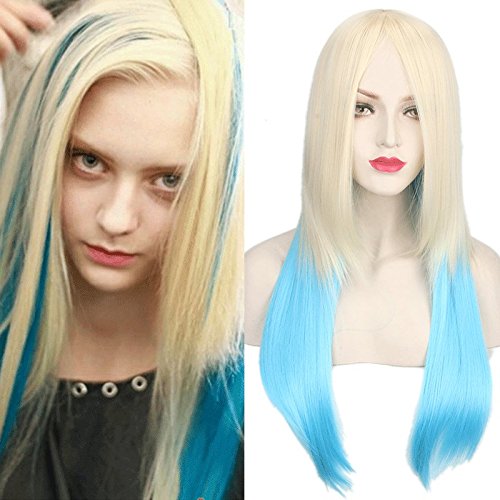 Wig for Props Matching Performance Modeling Style Ladies Wig Wig Medium Length Curly Hair Center Split Fashion Wig Pony Hair Set Color:Pl-819 von RTGFS