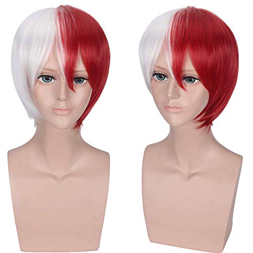 Wig for Wedding Shooting Runway Catwalk Interview Blasting Frozen Red And White Color Matching Cosplay Wig Anime Wig von RTGFS