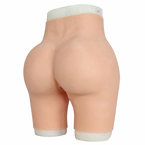 RTIA Silikon Butt Lifter Panty Crossdressing Gefälschte Vagina Unterwäsche Realistische Sissy Butt Shaper Control Shorts für Transgender,Girly White,Upgrade von RTIA