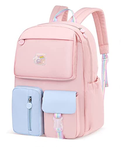 RTMYOR Kinder Schultasche für hübsche Mädchen Rucksack für die Schule | wasserabweisend | Rückentasche | Rucksäcke für Elementare, rose von RTMYOR