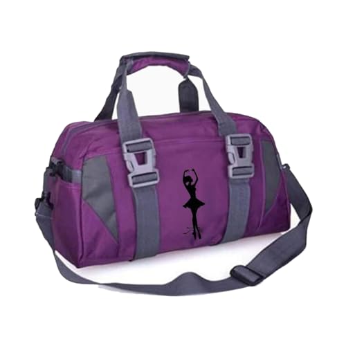 Sport Gym Taschen für Frauen Yoga Tasche Ballett Tanz Duffle Bag für Mädchen Overnight Taschen für Mädchen Wochenendtaschen (Lila, S) von RTMYOR