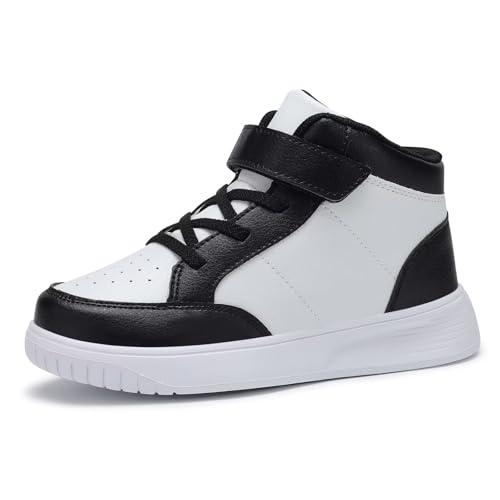 RTOUNT Schwarz Jungen Sportschuhe Kinder Mädchen Laufschuhe Kinderschuhe EU 32 Outdoor Turnschuhe Freizeit Sneaker von RTOUNT