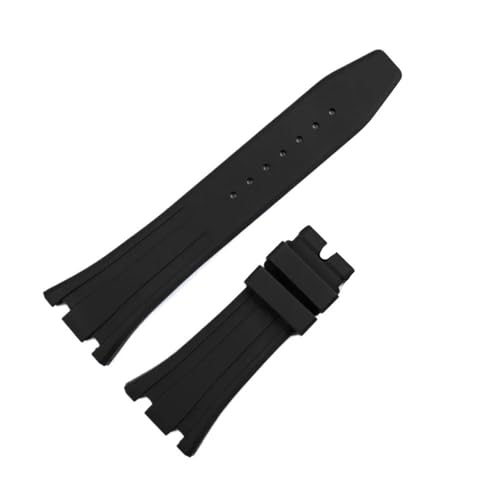 RTRCAGAKM 27 mm Silikonarmband passend for Royal Oak passend for AP GA2100 Uhrenarmband(Black-no buckle) von RTRCAGAKM