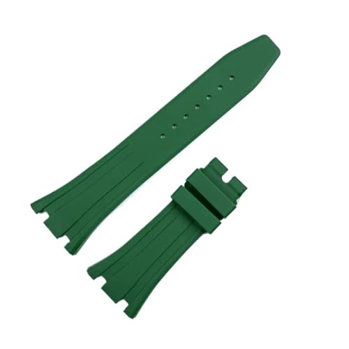 RTRCAGAKM 27 mm Silikonarmband passend for Royal Oak passend for AP GA2100 Uhrenarmband(Green-no buckle) von RTRCAGAKM