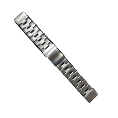 RTRCAGAKM Quick Fit 22 mm 26 mm Titan-Armband, passend for Garmin, passend for Fenix ​​7X 7/6 6x Pro 5x Plus/Epix Gen 2/passend for MARQ/passend for TACTIX, Armband(Silver,QuickFit 26mm) von RTRCAGAKM
