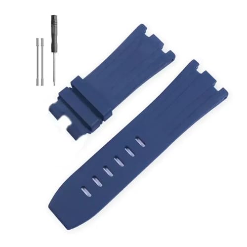 RTRCAGAKM Silikonarmband passend for Audemars, passend for Piguet, passend for Royal Oak 15703 Serie, 28 mm(Blue-no buckle) von RTRCAGAKM