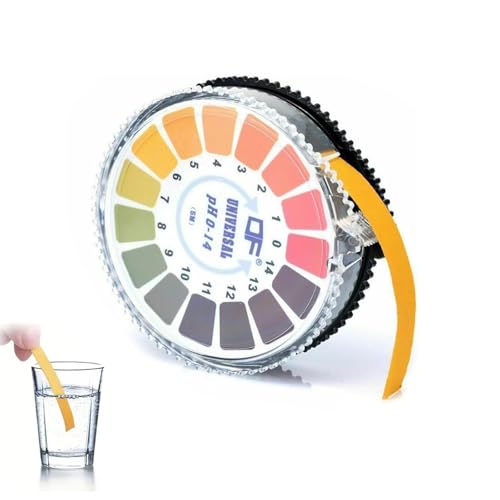 RT 1 Rolle pH Teststreifen 5 m/Roll,Messbereich 0-14,pH Papier Trinkwasser auf Rolle,trinkwasser teststreifen,Indikator Universalpapier Ubersäuerung Körper Ermittlung ph wert teststreifen von RTRTGS