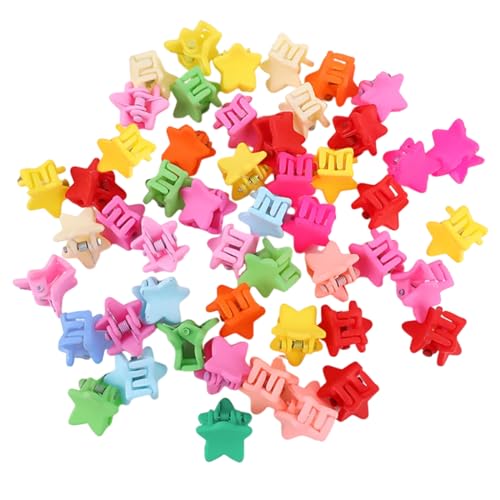 RT 50 Stück Mini Haarspangen Kunststoff Haarklammer Clips Blumen Haarclips Haarschmuck Klein Haar Zubehör für Mädchen Frauen Damen Kinder Festival Täglichen Gebrauch Party (Bunt) von RTRTGS
