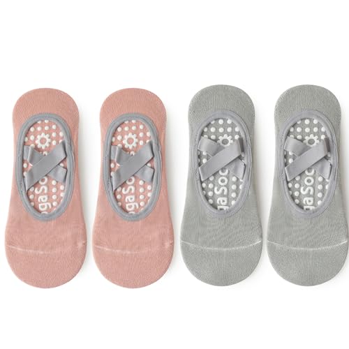 RTRTGS 2 Paare Antirutsch Socken, Rutschfeste Socken Sport für Yoga, Yoga Socken, Barre, Pilates, Tanz, Barfuß, Trampolin, Zuhause RTRTGS 2 Paare Antirutsch Socken, Rutschfeste Socken Sport für Yoga, Yoga Socken, Barre, Pilates, Tanz, Barfuß, Trampolin, Zuhause von RTRTGS