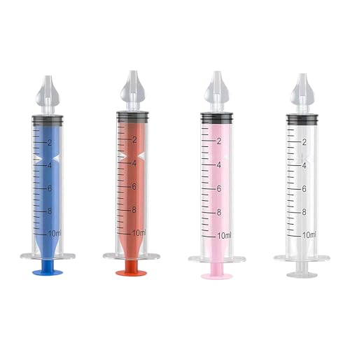 RTRTGS 4 Stück Nasendusche, 10 ml Professionelle Nasenspülung, Nasenwaschreiniger, Wiederverwendbar Nasenspüler, Sicher und Komfortabel von RTRTGS