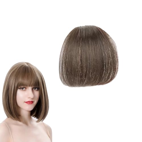 RTRTGS Pony Haarteil Echthaar Pony Clip in Pony Echthaar Natürliche mit Haarteile Haarverlängerung Fringe Bangs in Pony Fringe Extensions Natürliche Bangs für Frauen von RTRTGS