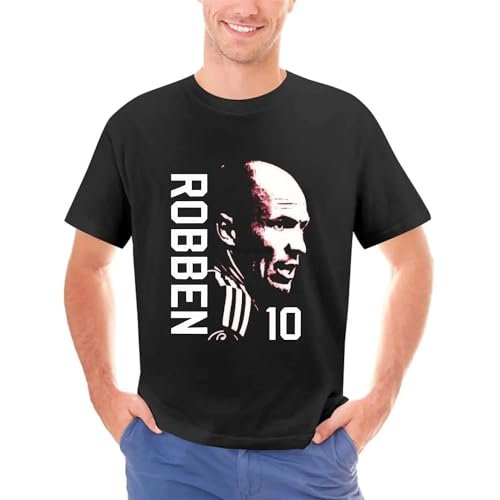 Arjen-Robben-Top-Printed-T-Shirt-Cotton-Short-Sleeve-T-Shirt-for-Boyfriend-Gift von RTRTRwtuW