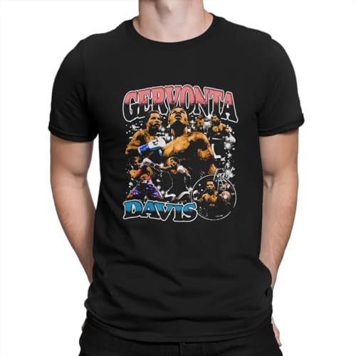 Boxing-Scene-Men-Tshirt-Tank-Gervonta-Davis-O-Neck-Short-Sleeve-Fabric-T-Shirt-Humor-Top von RTRTRwtuW