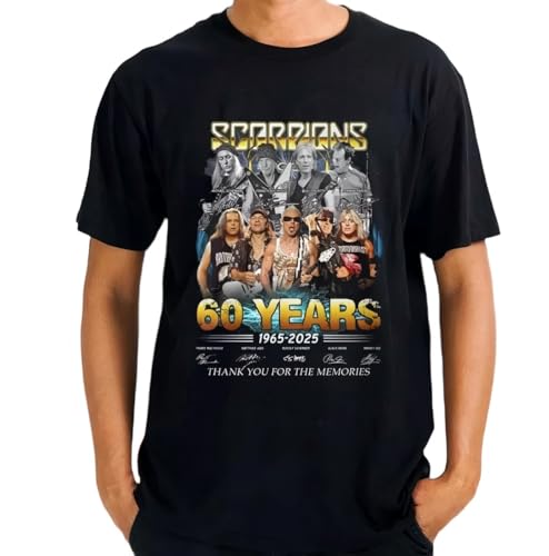 Scorpions 60 Years 1965 2025 Thank You for The Memories T-Shirt von RTRTRwtuW