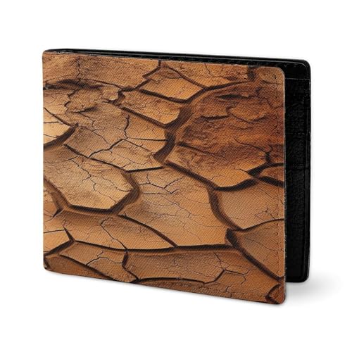 RTSEBVN Niedliche Geldbörse aus Twill-Leder, Kartenhalter, Fashio Dry Land Druck, kleine Geldbörse, geeignet für tägliche Reisen, Stil, Einheitsgröße, Köperleder, Stil:, Einheitsgröße, Geldbörse aus von RTSEBVN