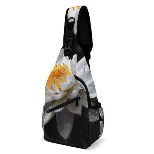 Sling Rucksack, modische Brusttasche, kreativer schöner Blumendruck, Crossbody-Rucksäcke für Männer und Frauen, Stil, 38 x 20 cm, voll bedruckte Brusttasche, Stil:, 38x20cm, Vollständig bedruckte Sling Rucksack, modische Brusttasche, kreativer schöner Blumendruck, Crossbody-Rucksäcke für Männer und Frauen, Stil, 38 x 20 cm, voll bedruckte Brusttasche, Stil:, 38x20cm, Vollständig bedruckte von RTSEBVN
