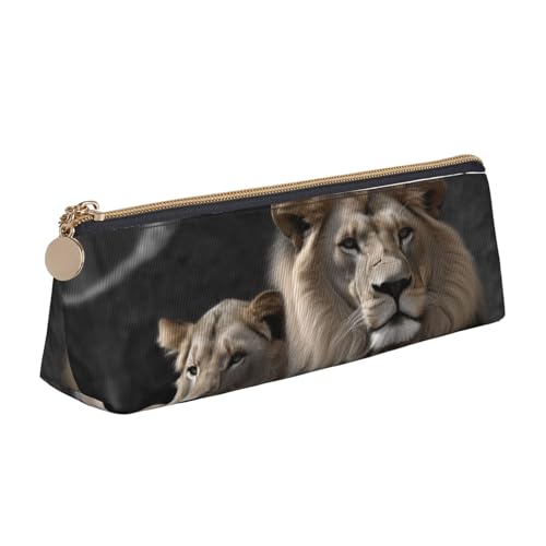 RTSTNMBD Federmäppchen aus Leder mit Reißverschluss, stilvolles Leder-Federmäppchen für Damen und Herren, Federmäppchen aus Leder, Motiv: Frohe Weihnachten, Schneemann, Stifteetui für Arbeit, Büro und von RTSTNMBD