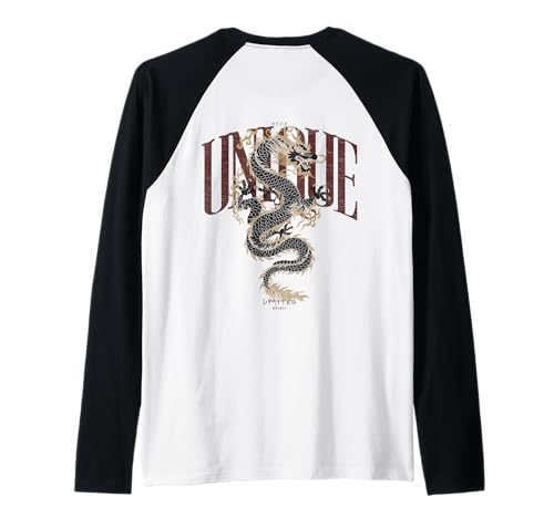 Drachen Streetwear Aesthetic Retro Mode Dragon Damen Herren Raglan Drachen Streetwear Aesthetic Retro Mode Dragon Damen Herren Raglan von RTUZ / Backprint Hip Hop Y2K clothes Mädchen Junge