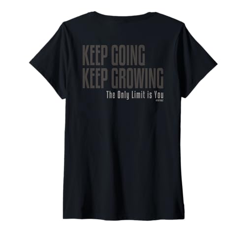 Damen Backprint Y2K Fitness Gym Zubehör Kraftsport Yoga Sport T-Shirt mit V-Ausschnitt von RTUZ / Aesthetic Sportbekleidung Schriftzug Mode