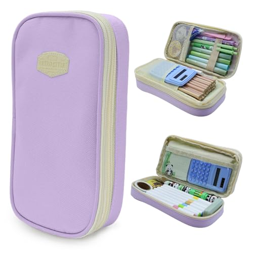 RTWOYOUJIA Federmäppchen mit großem Fassungsvermögen, strapazierfähiger Reißverschluss, ästhetischer Stiftebeutel, großer Aufbewahrungs-Organizer für Schule, Büro und Reisen, wasserdicht und RTWOYOUJIA Federmäppchen mit großem Fassungsvermögen, strapazierfähiger Reißverschluss, ästhetischer Stiftebeutel, großer Aufbewahrungs-Organizer für Schule, Büro und Reisen, wasserdicht und von RTWOYOUJIA