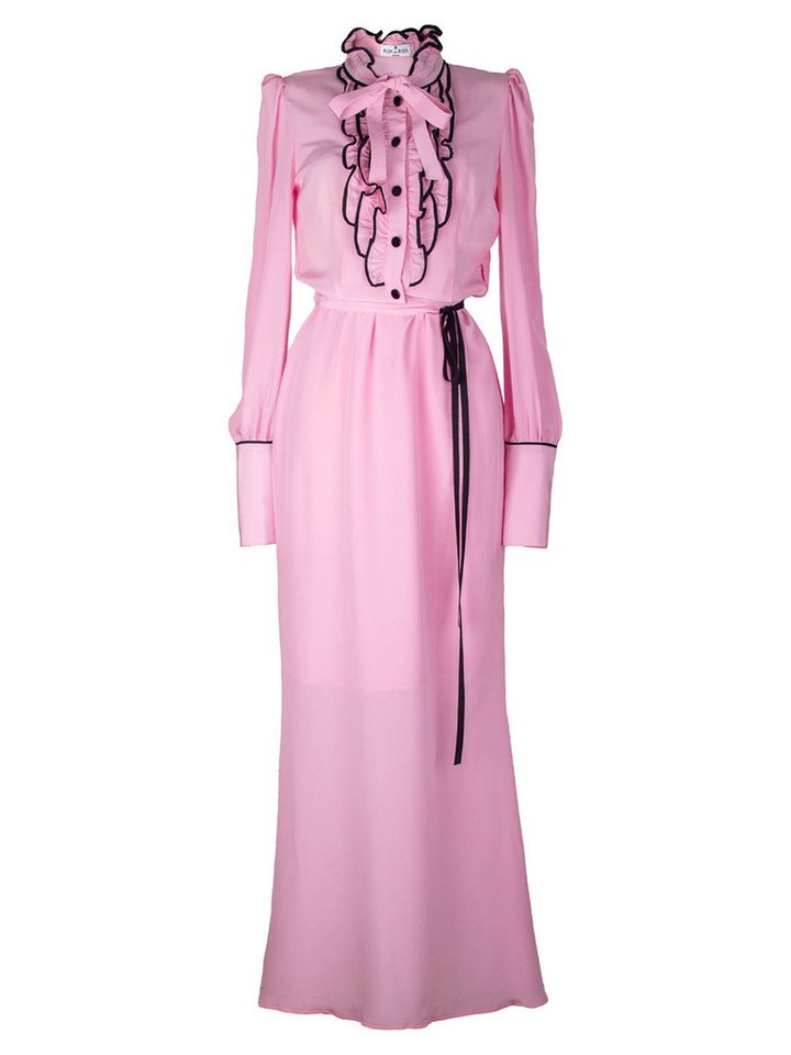 RUA & RUA Cocktailkleid Seidenkleid Maxikleid Floral Abendkleid Kleid aus Seide mit Rüschen von RUA & RUA