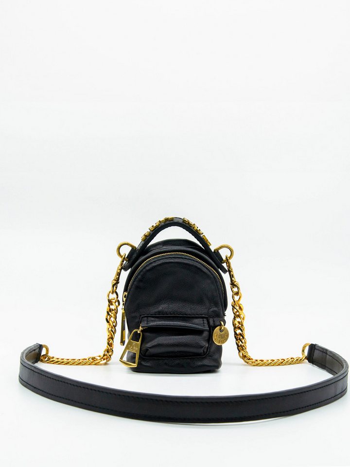 RUA & RUA Handtasche Nano Picolino Key Cross-Body Leder Mini Umhängetasche In Schwarz von RUA & RUA