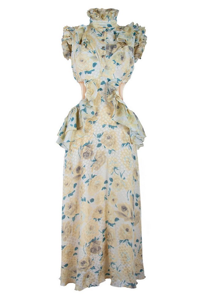 RUA & RUA Maxikleid Romantisches Cut Out Kleid aus Seide von RUA & RUA