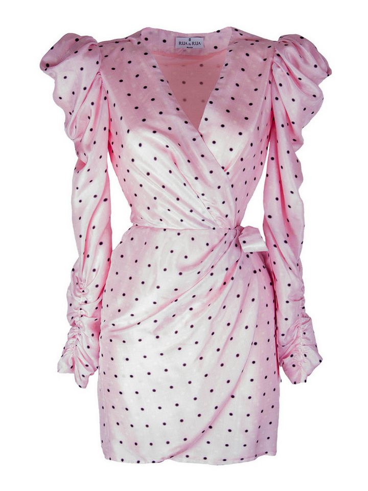 RUA & RUA Wickelkleid aus Seide Kleid mit Polka Dot Pint (1-tlg) von RUA & RUA