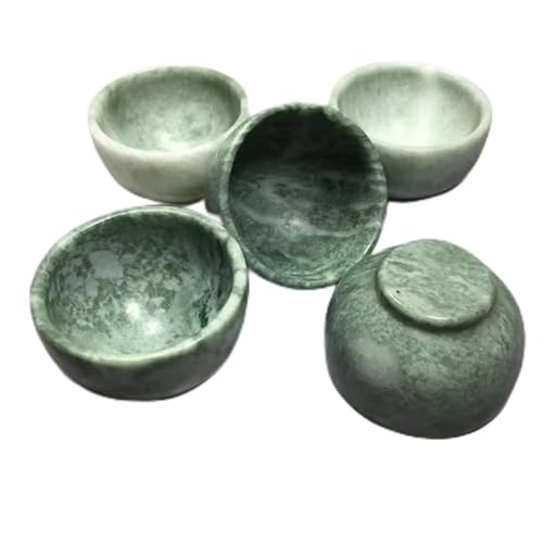 RUAJOGYNVM 1pc polished rare gemstone green jade tea cup crystal spiritual stone for Christmas decor RUAJOGYNVM 1pc polished rare gemstone green jade tea cup crystal spiritual stone for Christmas decor von RUAJOGYNVM