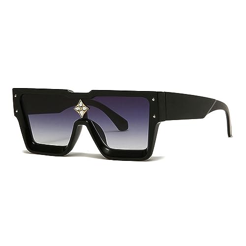 RUBA Crystal Oversized Frauen Square Sonnenbrille Trending Männer Shades UV400 von RUBA