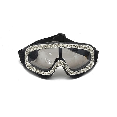 RUBA Mode Oversized Winddichte Sonnenbrille Frauen Strass Goggles Männer Sonnenbrille Einteilige Brillen UV400 von RUBA