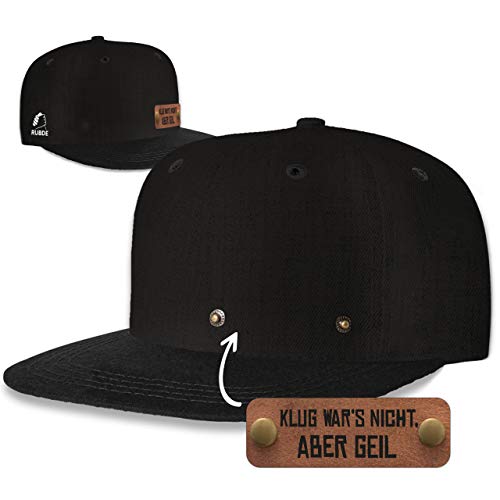RUBDE Snapback Cap mit wechselbarem Patch - Herren - größenverstellbare Baseball Kappe RUBDE Snapback Cap mit wechselbarem Patch - Herren - größenverstellbare Baseball Kappe von RUBDE