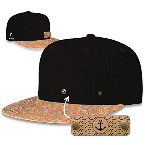 RUBDE Snapback Cap mit wechselbaren Anker-Patch Herren Damen Unisex Kork Rainbow M RUBDE Snapback Cap mit wechselbaren Anker-Patch Herren Damen Unisex Kork Rainbow M von RUBDE