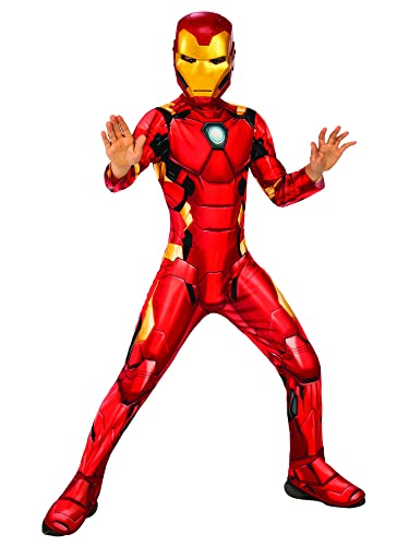 Rubie’s Jungen Iron Man-kostüm, Iron Man Kostüm Größe L, 7-8 Jahre von Rubie's