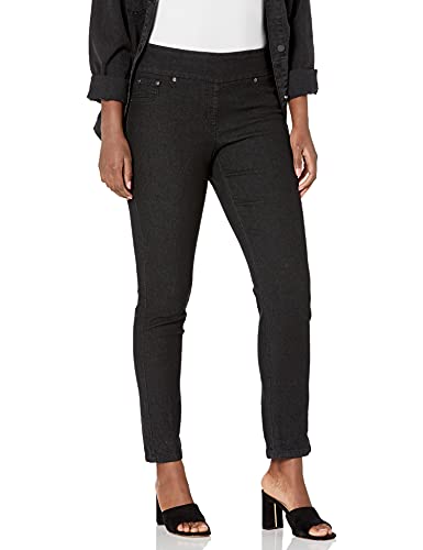 RUBY RD. Damen Denim Faux Pocket Pant Jeans, schwarz, 40 von RUBY RD.