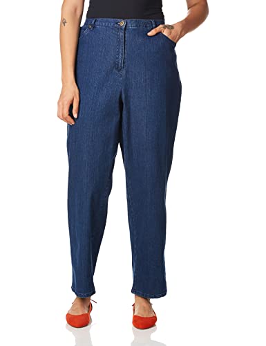 RUBY RD. Damen Plus-Size Pull-on Extra Strech Denim Jeans, Indigo, 48 von RUBY RD.