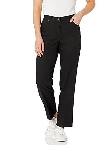 Ruby Rd. Damen Women’s Comfort Fit Petite Denim Pants Jeans, schwarz, 40 von RUBY RD.