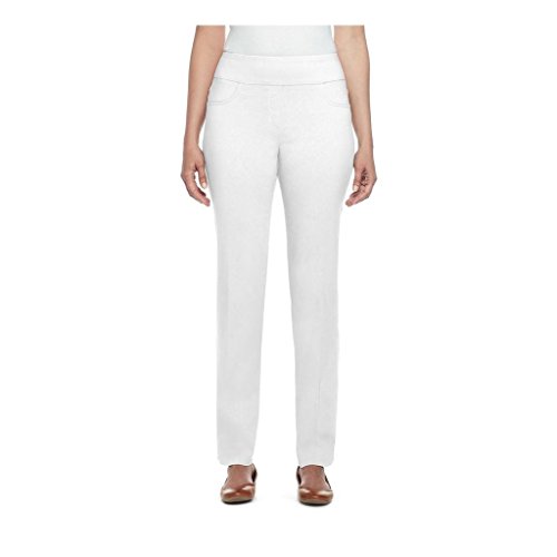 Ruby Rd. Damen Women’s Extra Stretch Petite Denim Pants Hose, Weiß, 42 von RUBY RD.
