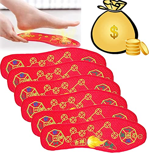 4 Pairs Feng Shui Seven Coins Insoles,Good Luck Insoles That Bring Wealth And Money Feng Shui Insoles for Men Women (EU37) von RUCRAK