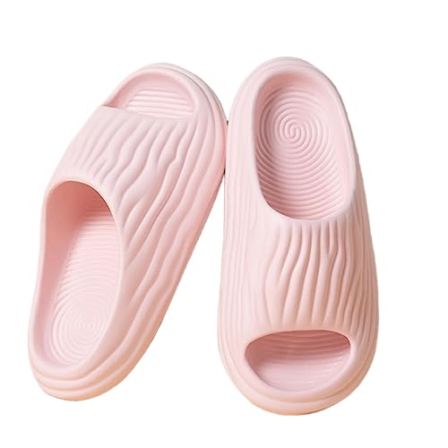 RUDDOG Hausschuhe Damen Sandalen Sommermann Frauen Flip Flops Pantoffeln Strand Mann Kissenrutschen Sport Bitterer Kürbis Sandalien-A-Pink,40-41 von RUDDOG